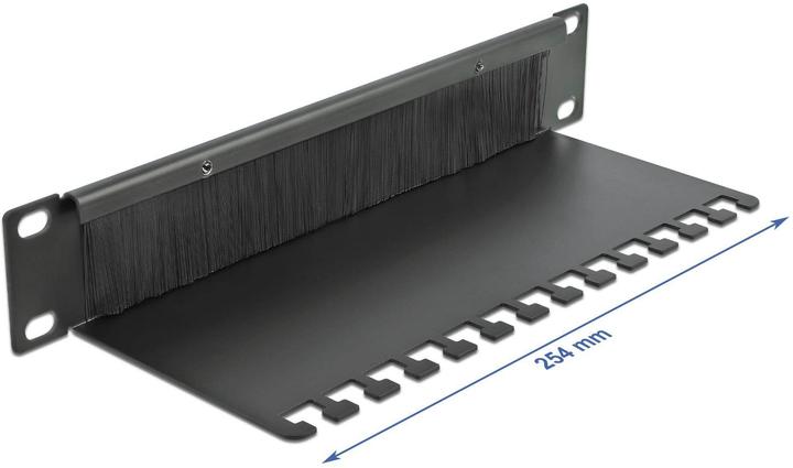 Produktbild Delock Cable Management Brush Strip with Cable Support Plate