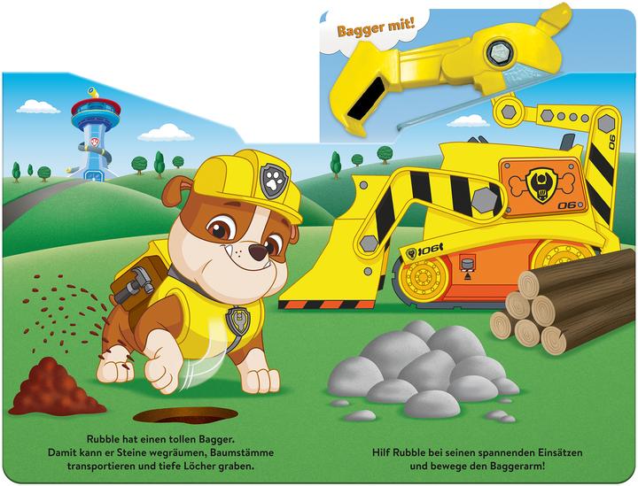 Actual product image Panini PAW Patrol: Bagger mit Rubble! (German, Panini, 2023)