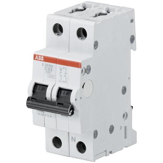 ABB, Schutzschalter, S201-C3NA Sicherungsautomat C-Char.,6kA,3A,1P,+NA S201-C3NA