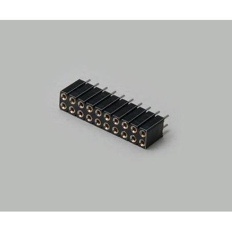 Thumbnail - BKL Electronic Doppelreihige Präzisions-Buchsenleiste RM 2.54 mm, Elektronikkabel + Stecker, Schwarz