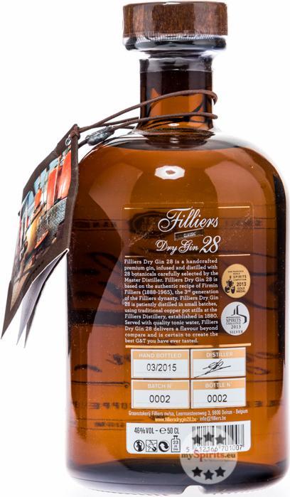 Immagine prodotto Filliers Gin secco 28 Classico (1 x 50 cl)