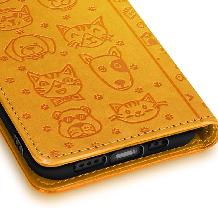 Produktbild Avizar Klapphülle für iPhone 16e Design Katze und Hund Portemonnaie (Apple iPhone 16e)