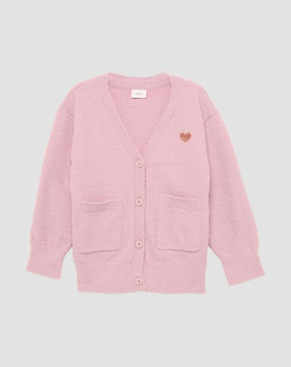 Produktbild s.Oliver Strickjacke Lange Strickjacke aus Bouclé (98)