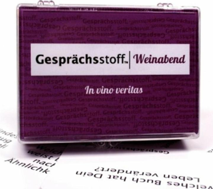 Produktbild Gesprächsstoff: Weinabend (Deutsch)