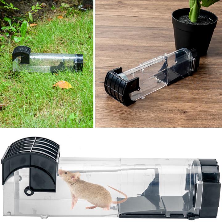 Image du produit Casativo Lot de 3 pièges vivants pour souris, réutilisables, transparents