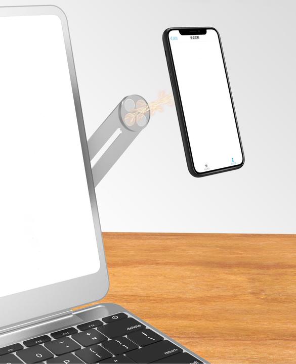 Produktbild PhoneLook Laptop/Display Extension Magnetischer Smartphone Halter-arm
