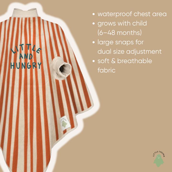 Actual product image Little Casimir Lätzchen mit Ärmeln – wasserdicht, saugfähig & verstellbar, für Babys 6M-4J (6 months)