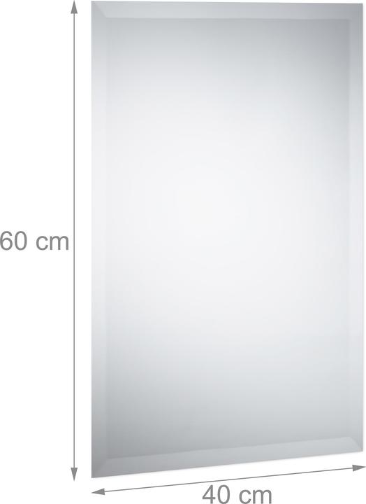 Image du produit Relaxdays Miroir sans-cadre (40 x 0,5 x 60 cm)