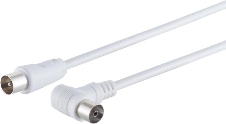 Shiverpeaks S/CONN maximum connectivity antenna cable, 100% shielded, angle to straight, > 80 dB, white, 5.0m (80 dB, Antenna cable)