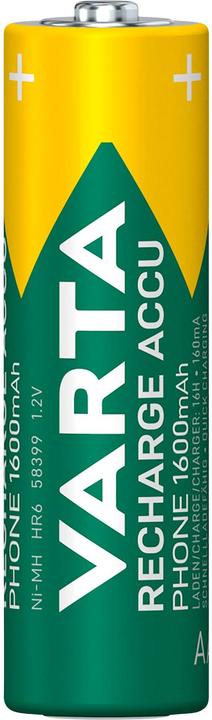 Actual product image Varta Recharge Accu Phone (2 pcs., AA / LR6 / LR06 / Mignon / R6 / R14505, 1600 mAh)