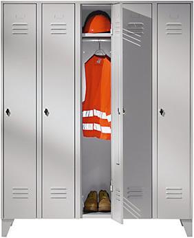 Produktbild Wolf Stahlspind mit Stollenfüssen, Abteile schrankhoch (60 cm, 185 cm)