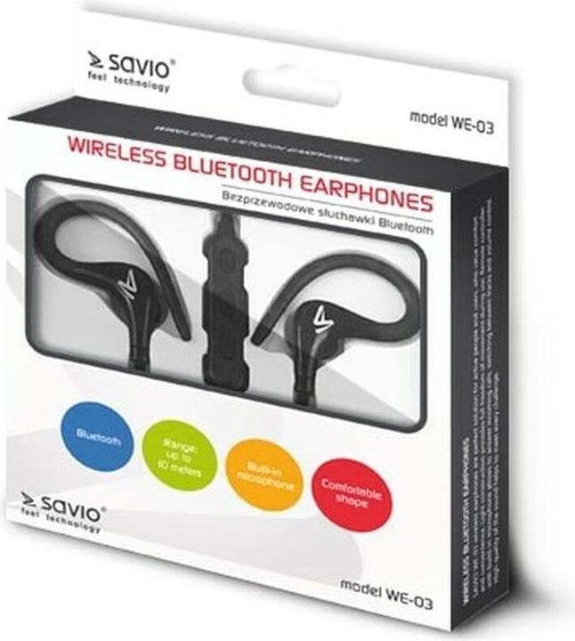 Produktbild Savio WE-03 (Keine Geräuschunterdrückung, 4 h, Kabellos)
