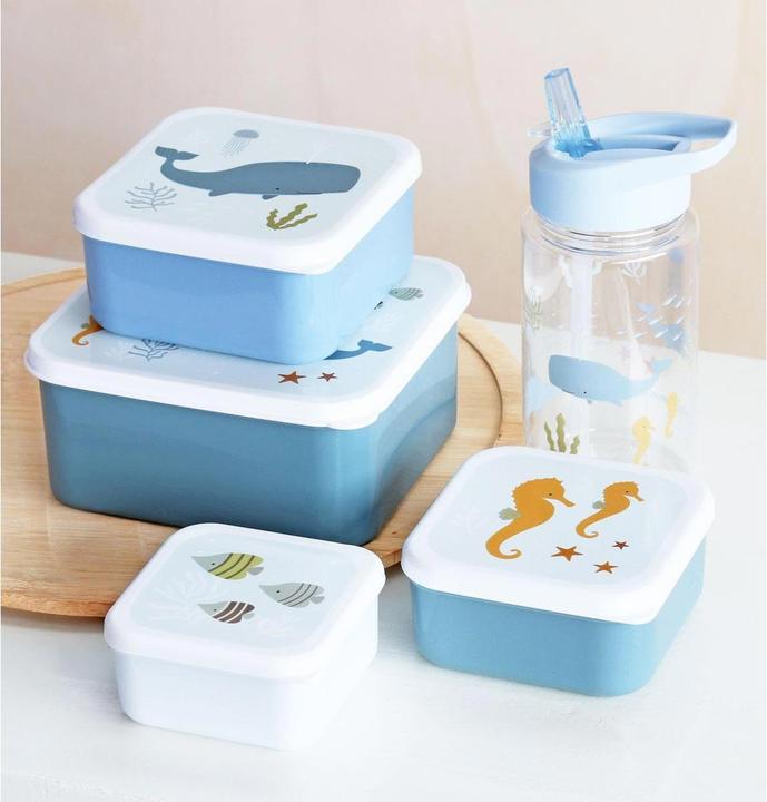 Produktbild A Little Lovely Company ALLC Lunch & Snackbox Ocean SBSEOC39