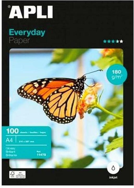 Immagine prodotto Agipa Carta fotografica per tutti i giorni, DIN A4, 180 g/mq, alta lucentezza (180 g/m², A4)