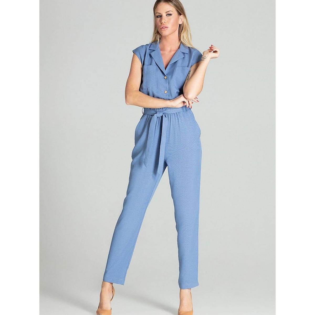 Figl, Damen, Jumpsuit, Overall, Blau, (XL)