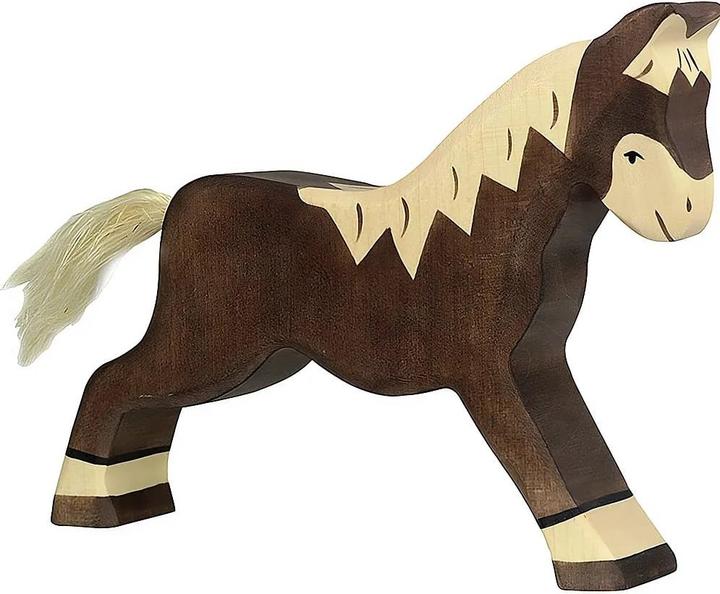 Holztiger Pferd laufend