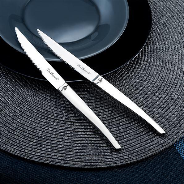 Actual product image Amefa JET - 6-pc steak knives in grey block - mirror (6 pcs., Cutlery set)