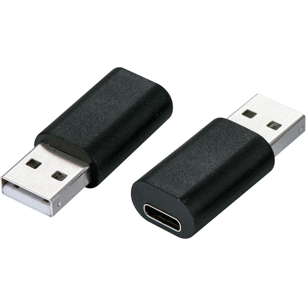 Value USB 2.0 Adapter, USB Typ A (USB 2.0, 16 cm), Data + Video Adapter, Schwarz