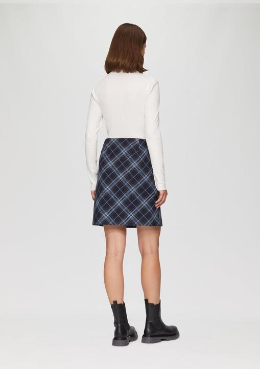 Produktbild s.Oliver Rock Kurzer Rock mit Web-Karo (34)