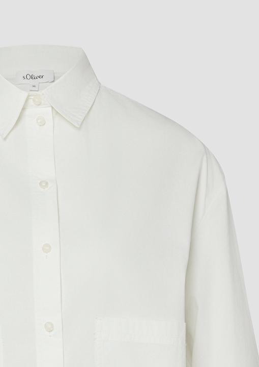 Immagine prodotto s.Oliver Bluse Verkürzte Popeline-Bluse im Relaxed Fit (48)