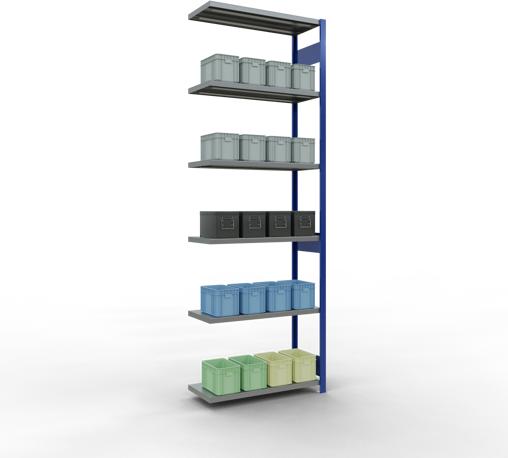 Actual product image Schulte Lagertechnik MULTIplus250 boltless add-on bay system with length bolts