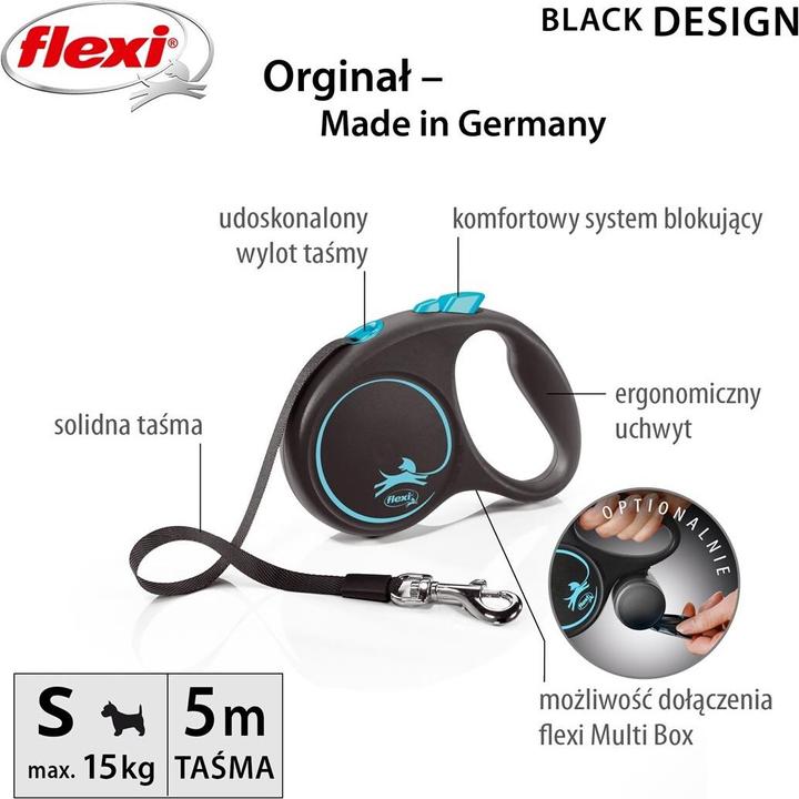 Productafbeelding Flexi Zwarte Designriem (S, Hond, Algemeen)