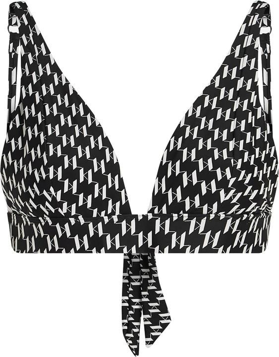 Immagine prodotto Karl Lagerfeld B.V Monogram Plunge Triangle TOP, Monogram Black/White, S (S)
