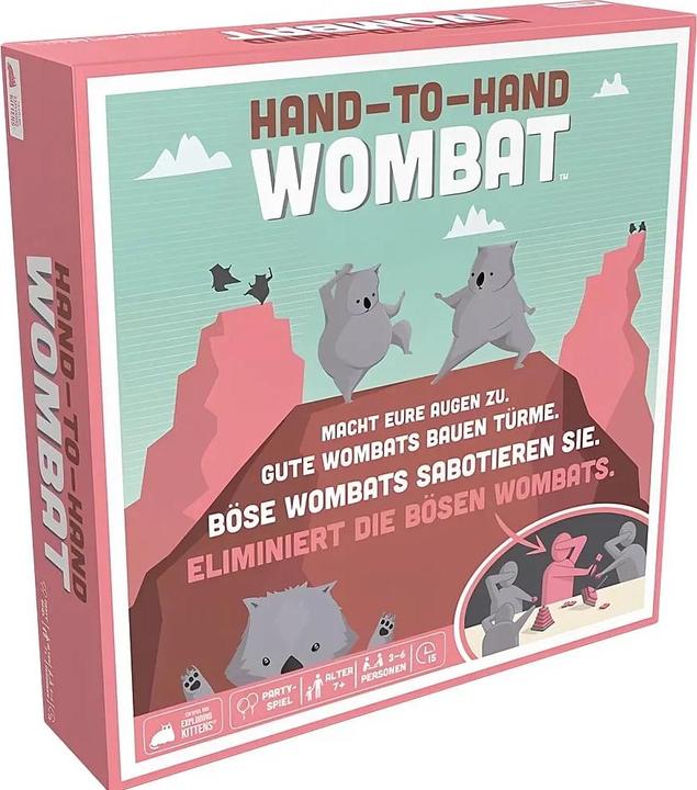 Asmodée Hand-to-Hand Wombat, jeu de cartes, pour 3-6 joueurs, à partir de 7 ans (édition allemande) (Allemand, 3 - 6 Joueur)