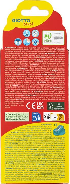 Productafbeelding Giotto Kleurpotloden be-bé Jumbo Veelkleurig (6x)