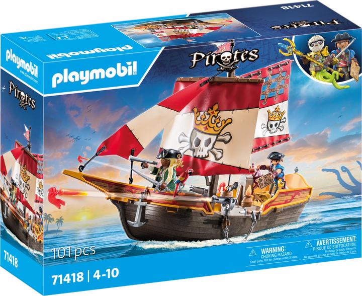 Playmobil Small pirate ship (71418, Playmobil Pirates)