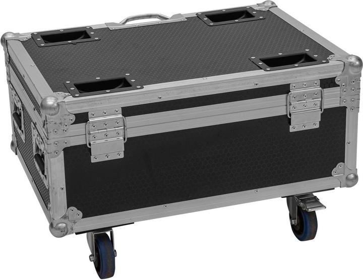 Actual product image Roadinger Flightcase 6x AKKU IP TL-3 QCL Trusslight CRMX with charging function and castors