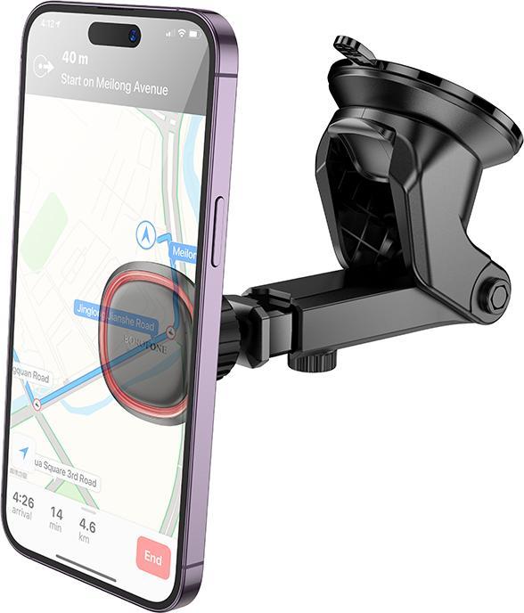 Immagine prodotto Borofone Supporto per auto BH125 Roman magnetico per il parabrezza nero-rosso