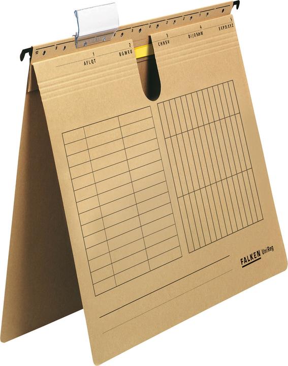 Actual product image Falken Hanging file UniReg DIN A4 230g/m² cardboard brown (A4, 25x)