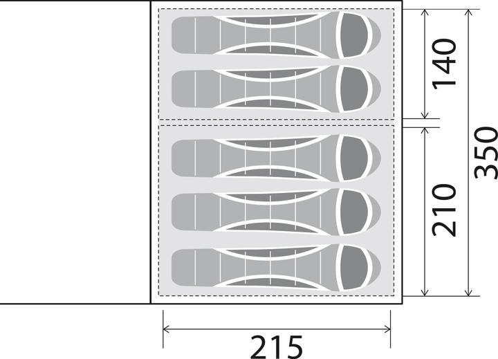 Produktbild Brunner Paraiso 5/6 (Tunnelzelt, 24.80 kg, 5 Personen)