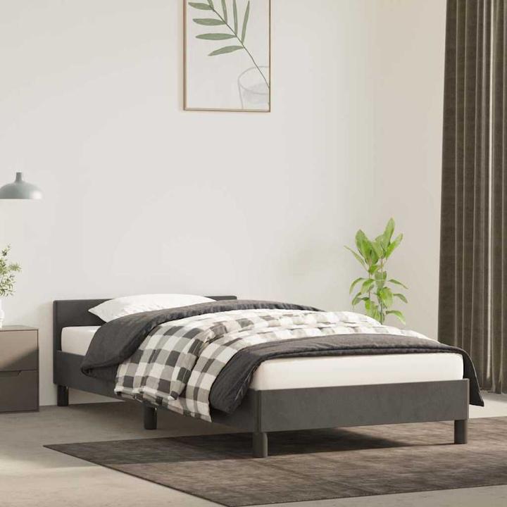 Image du produit vidaXL Bettgestell mit Kopfteil (90 x 200 cm)
