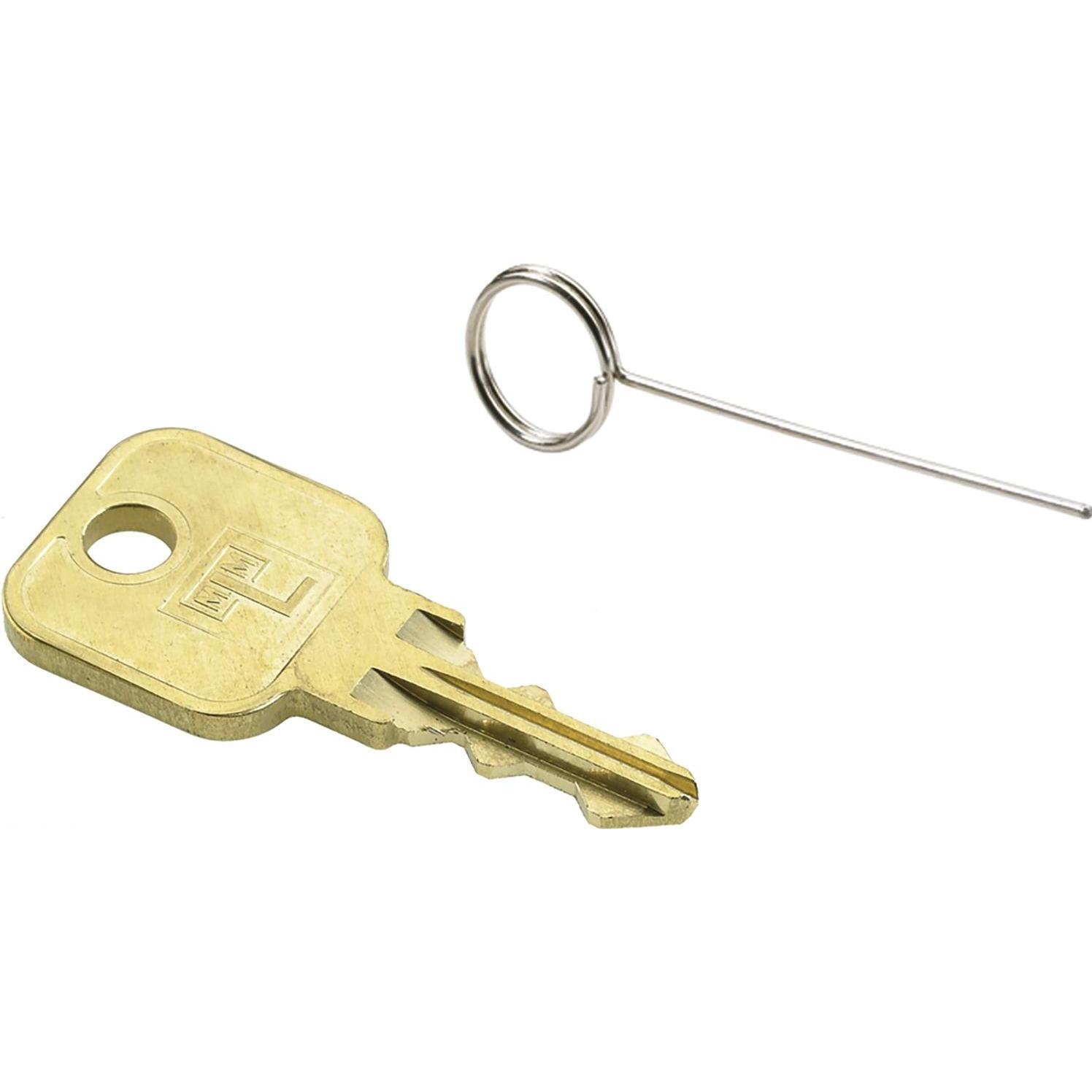 Hettich, Türschloss + Schliesszylinder, Notöffnungsschlüssel und Codefindernadel - Fixcode, Stahl vernickelt