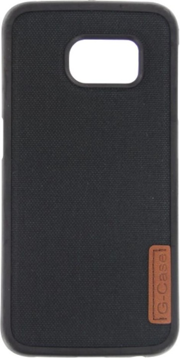 Produktbild OEM Silicone Case Textile for Samsung S6 Edge black (Samsung Galaxy S6 Edge)