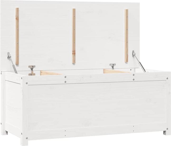Actual product image vidaXL Truhe Weiss 110x50x45,5 cm Massivholz Kiefer,Farbe