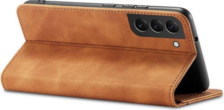Produktbild Hurtel Magnet Fancy Case für Samsung Galaxy S23+ Flip Cover Wallet Stand Braun (Samsung Galaxy S23+)