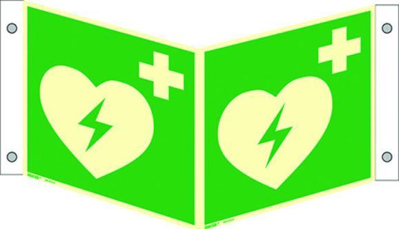 Actual product image Werkstarck Photoluminescent first aid number plate