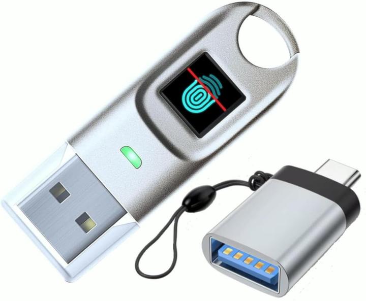 Actual product image ChipNet FIDO2 USB Key and Digital ID BioPass with Fingerprint Security