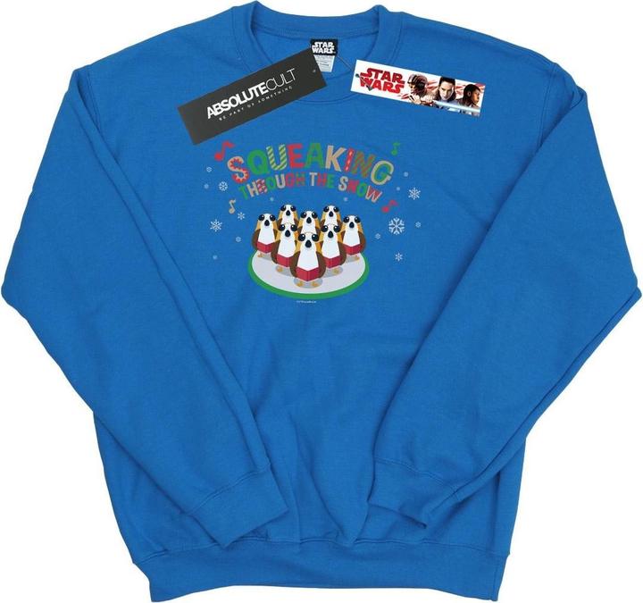 Star Wars The Last Jedi Porgs Squeaking Through The Snow Sweatshirt (XXL)
