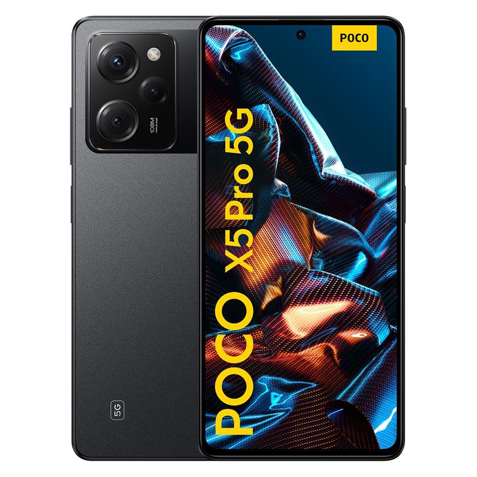 Xiaomi Poco X5 Pro 5G (256 GB, Black, 6.67", Dual SIM, 5G), Smartphone, Schwarz
