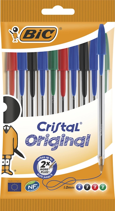 Bic Cristal (Transparent, 10 x)