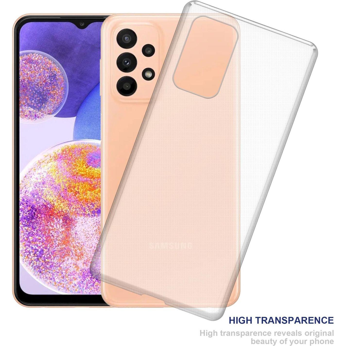 Thumbnail - Cadorabo TPU Ultra Slim AIR Hülle für Samsung Galaxy A23 4G (Samsung Galaxy A23), Smartphone Hülle, Transparent