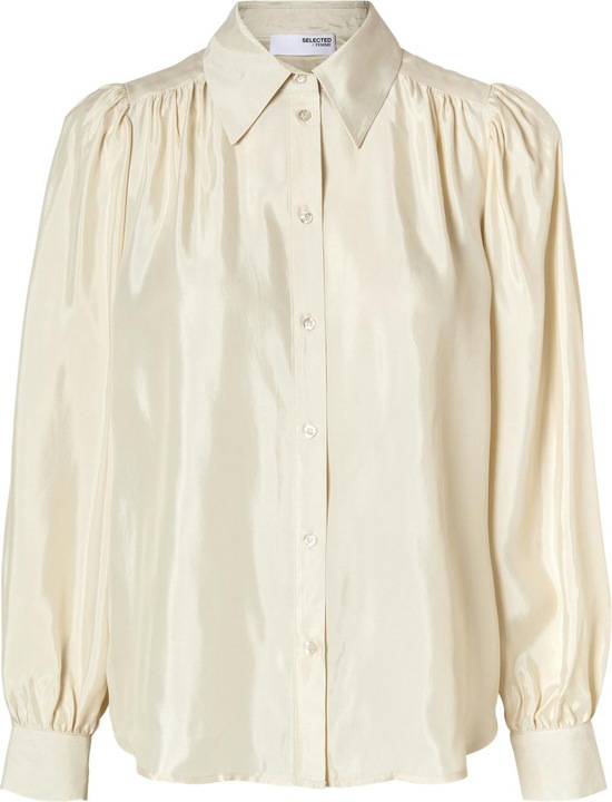 Selected Femme Langarm Satinbluse