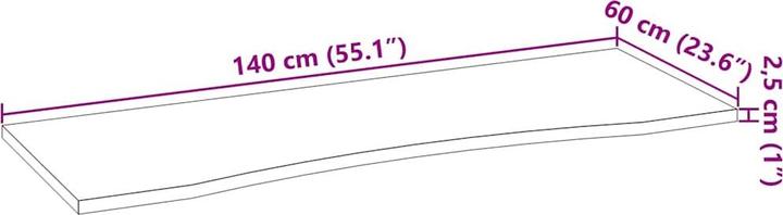 Produktbild vidaXL Macie (140 x 60 x 2.5 cm)