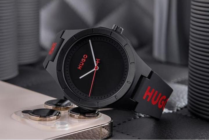 Produktbild Hugo Boss Hugo Lit For Him Herrenuhr Schwarz 1530343 + BOX (Analoguhr)