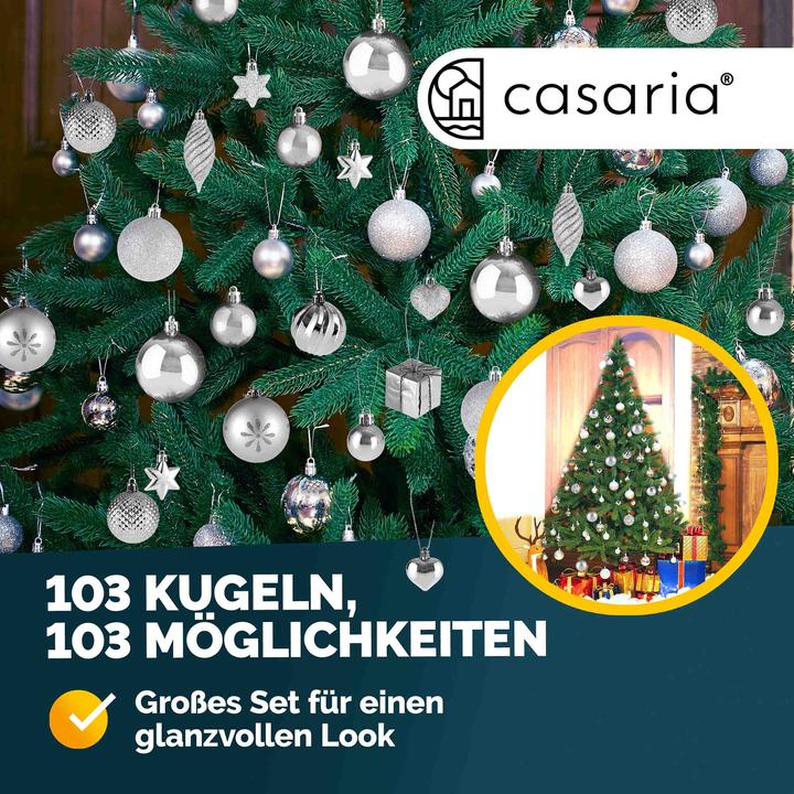 Image du produit Deuba Décorations pour l'arbre de Noël 103 pcs (103 -pièce)