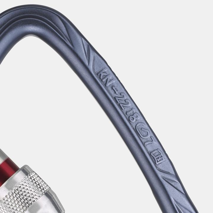 Actual product image Simond Snap hook D-shape aluminium screw lock